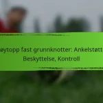 Høytopp fast grunnknotter: Ankelstøtte, Beskyttelse, Kontroll