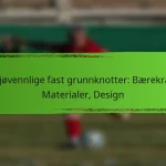 Miljøvennlige fast grunnknotter: Bærekraft, Materialer, Design