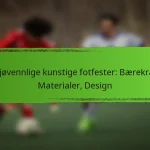 Miljøvennlige kunstige fotfester: Bærekraft, Materialer, Design
