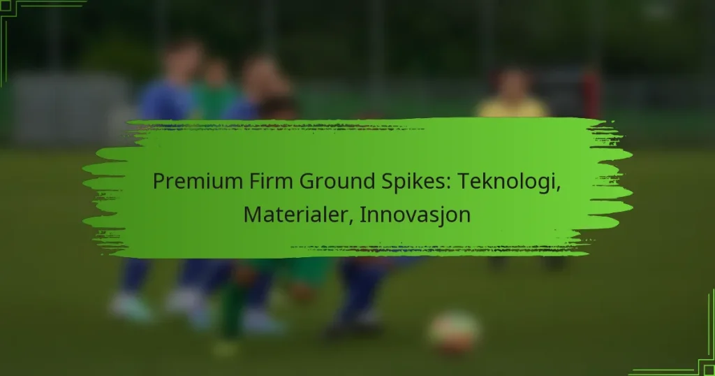 Premium Firm Ground Spikes: Teknologi, Materialer, Innovasjon