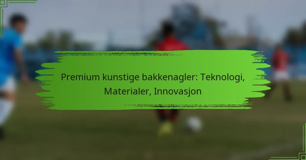 Premium kunstige bakkenagler: Teknologi, Materialer, Innovasjon