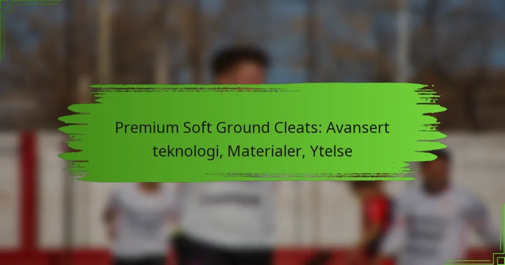 Premium Soft Ground Cleats: Avansert teknologi, Materialer, Ytelse