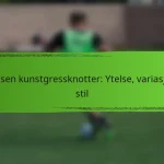 Voksen kunstgressknotter: Ytelse, variasjon, stil