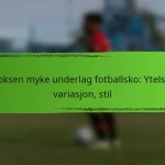 Voksen myke underlag fotballsko: Ytelse, variasjon, stil